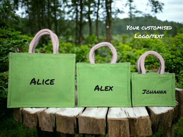 Personalised burlap bags online